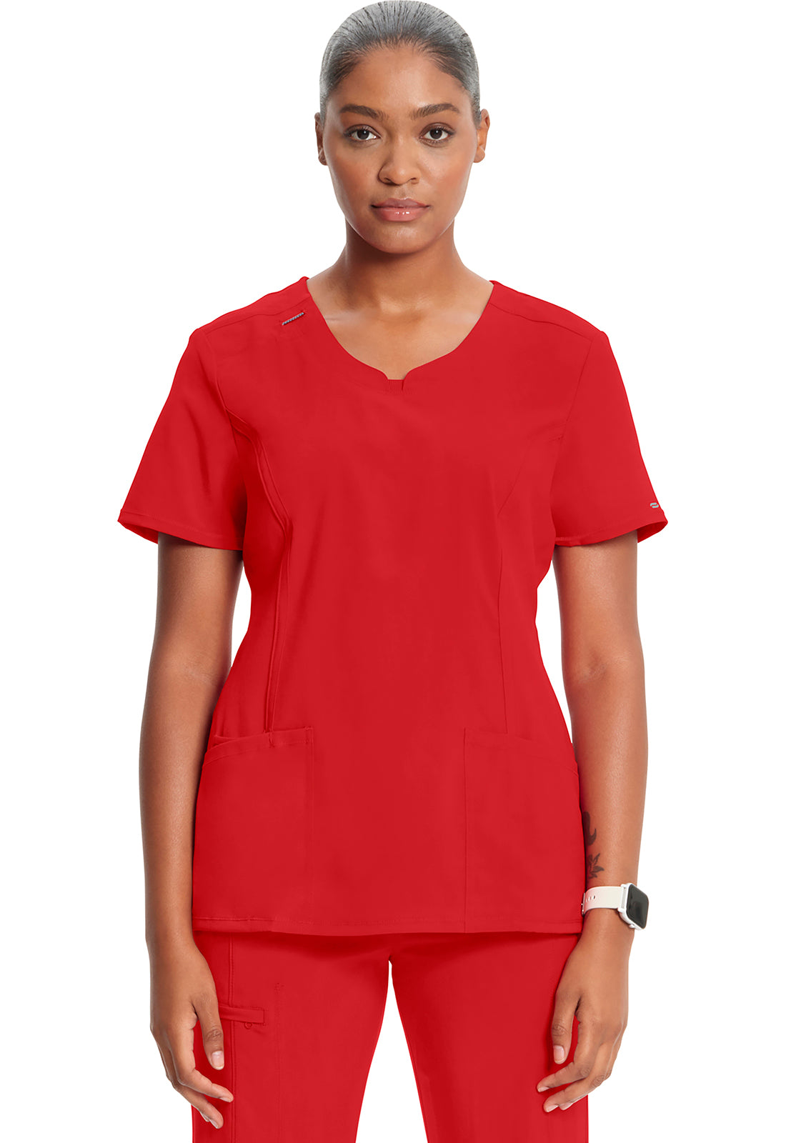 Cherokee Women's Infinity Round Neck Top - Red