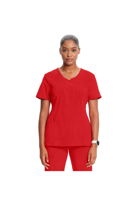 Cherokee Women's Infinity Round Neck Top - Red