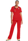 Cherokee Women's Infinity Round Neck Top - Red