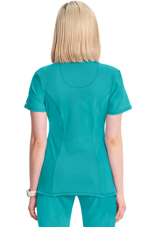 Cherokee Women's Infinity Round Neck Top - Teal