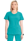 Cherokee Women's Infinity Round Neck Top - Teal