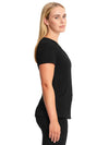 Cherokee Women's Infinity Mock Wrap Top - Black