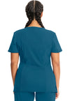 Cherokee Women's Infinity Mock Wrap Top - Caribbean Blue