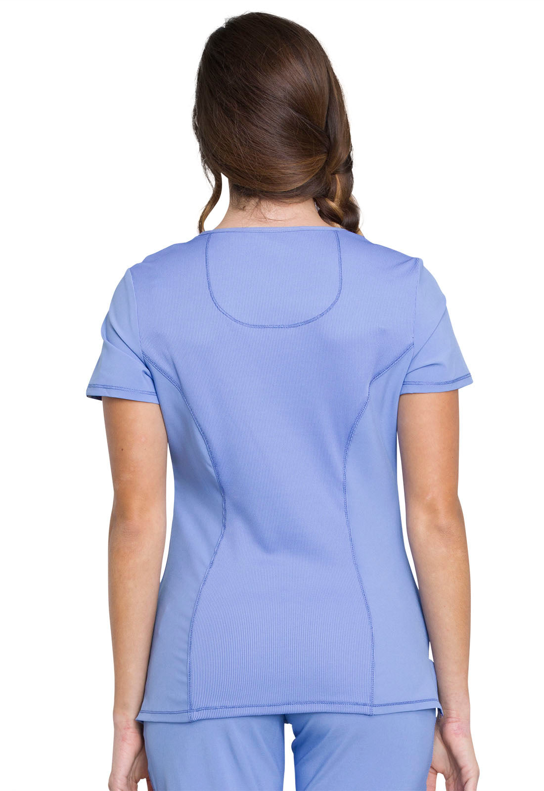 Cherokee Women's Infinity Mock Wrap Top - Ciel Blue