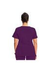 Cherokee Women's Infinity Mock Wrap Top - Eggplant