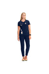Cherokee Women's Infinity Mock Wrap Top - Navy