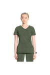 Cherokee Women's Infinity Mock Wrap Top - Olive