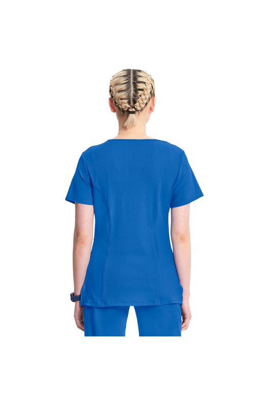 Cherokee Women's Infinity Mock Wrap Top - Royal
