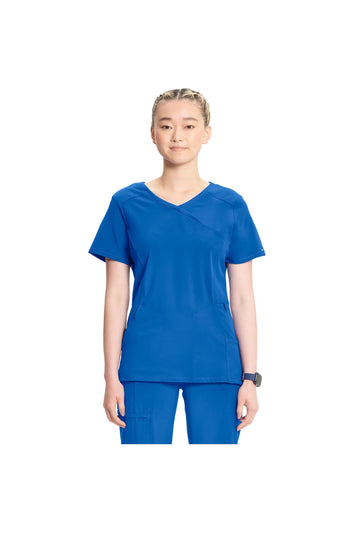 Cherokee Women's Infinity Mock Wrap Top - Royal