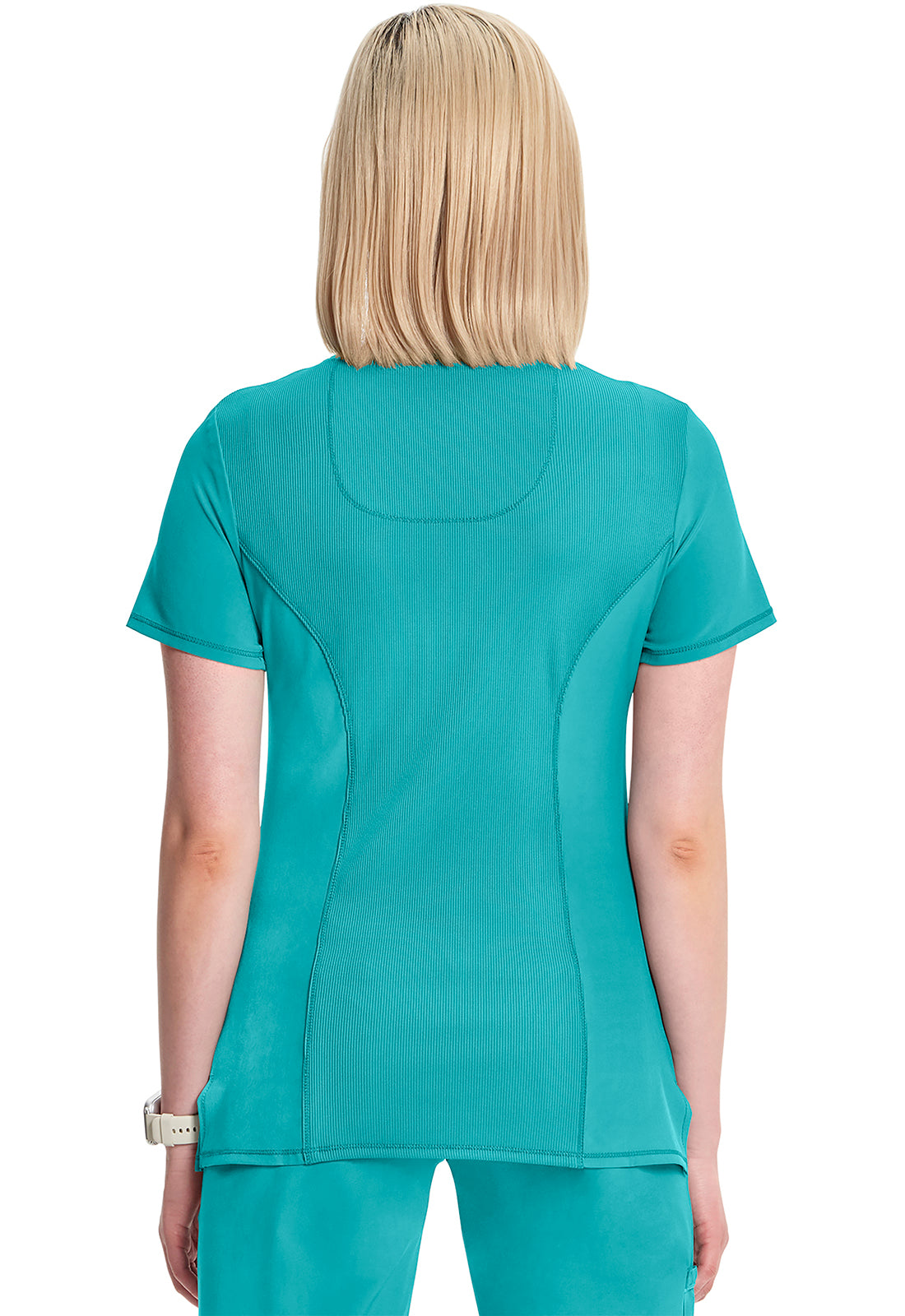 Cherokee Women's Infinity Mock Wrap Top - Teal