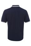 Men's Contrast Polo - Navy/White