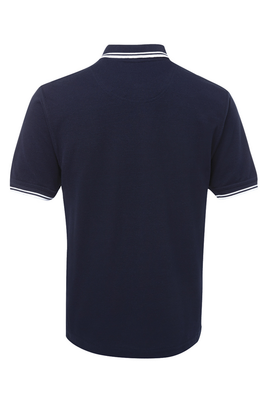 Men's Contrast Polo - Navy/White