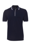 Men's Contrast Polo - Navy/White