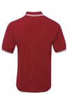 Men's Contrast Polo - Red/White