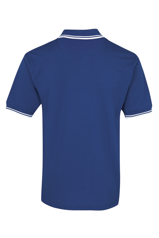 Men's Contrast Polo - Royal/White