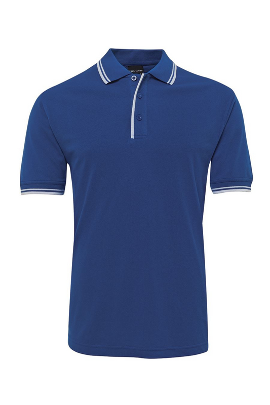 Men's Contrast Polo - Royal/White