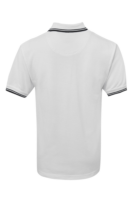 Men's Contrast Polo - White/Navy