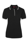 Ladies Contrast Polo Polycot SSL