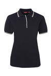 Ladies Contrast Polo Polycot SSL