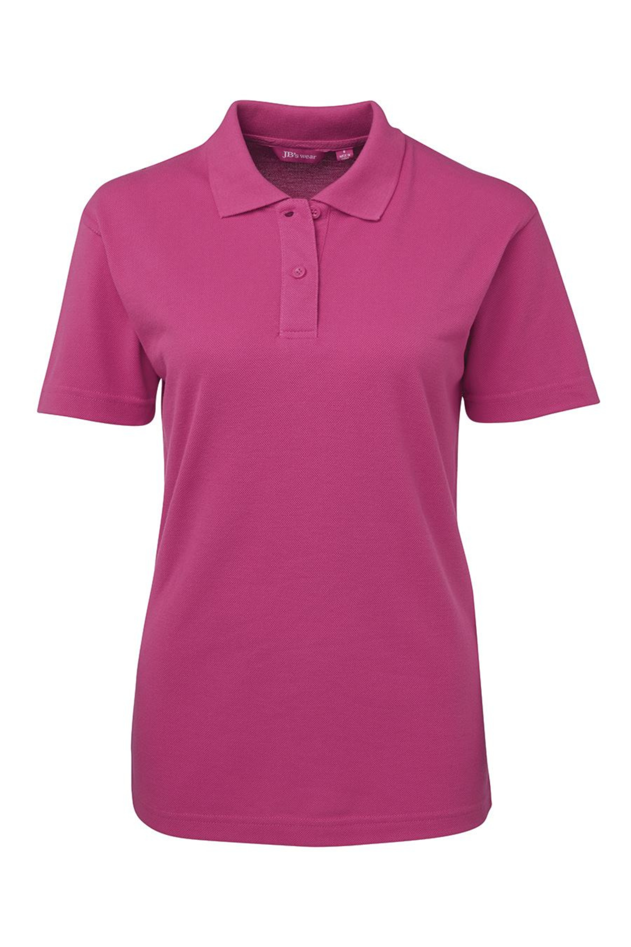 Ladies Polo 210gsm Polycotton SSL - Hot Pink