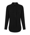 Long Sleeve Soft Quinn Top - Black