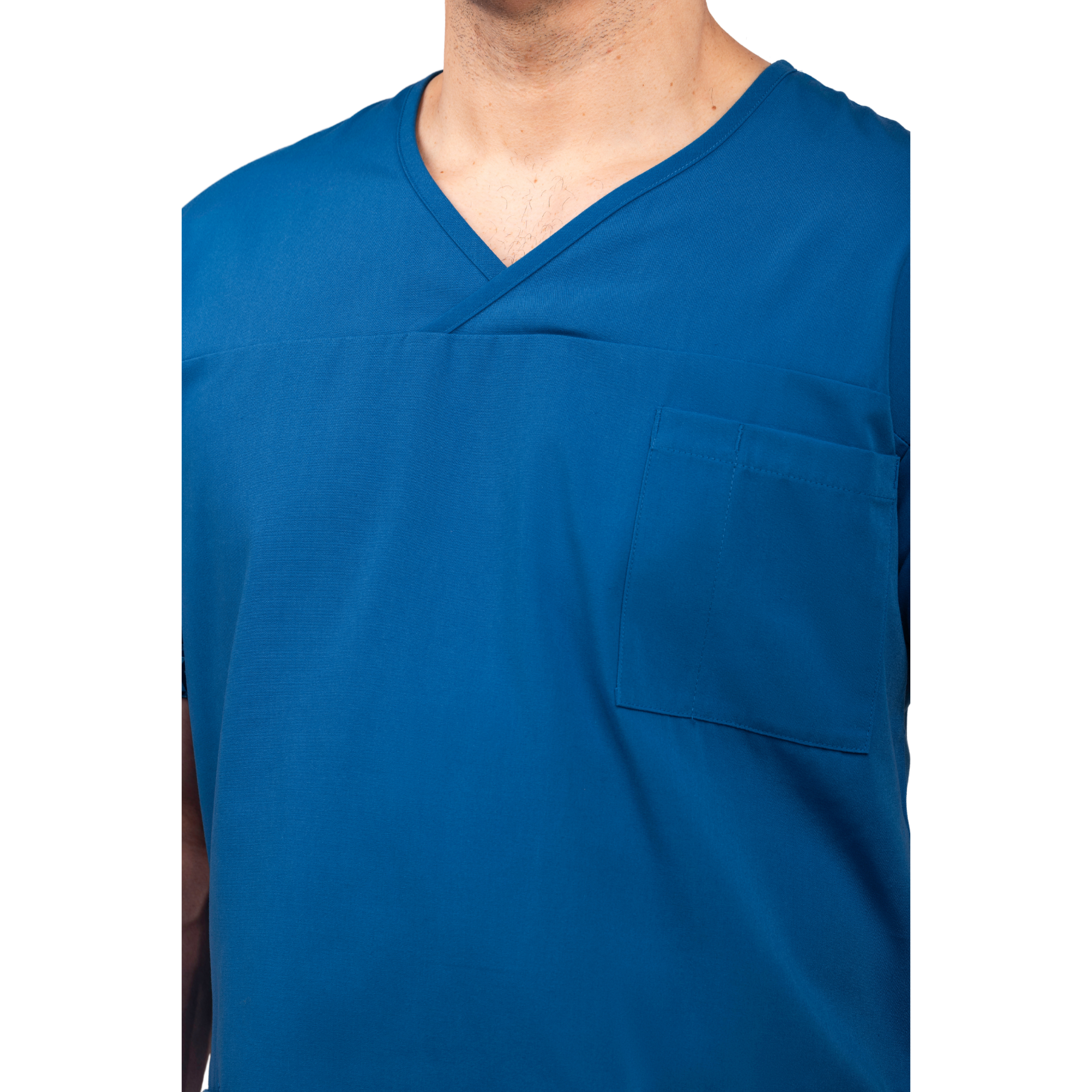 Unisex Adrienne Whitewood Scrub Top - Te Kahikatea - Cobalt