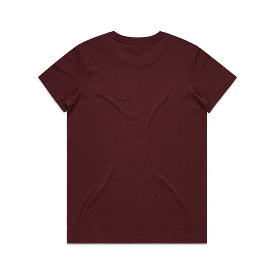 Women's Maple T-Shirt - Burgundy