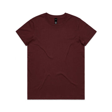 Women's Maple T-Shirt - Burgundy