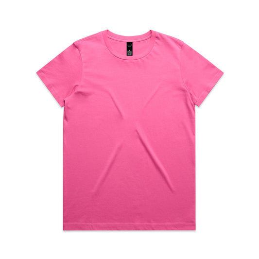 Women's Maple T-Shirt - Charity Pink
