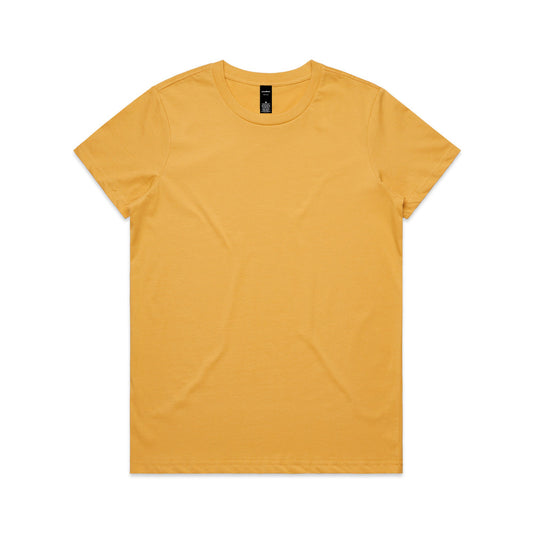 Women's Maple T-Shirt - Mustard