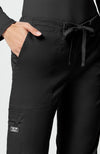 Mid Rise Drawstring Cargo Pant