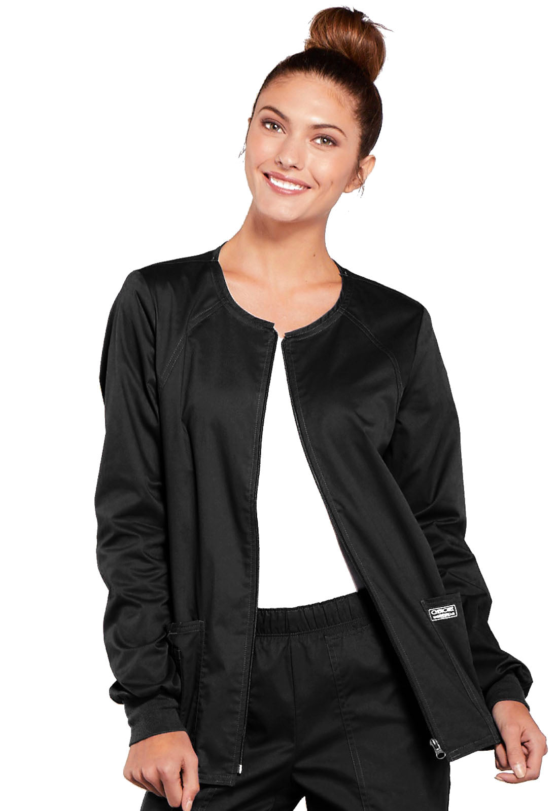 Stretch Womens Zip Front Jacket