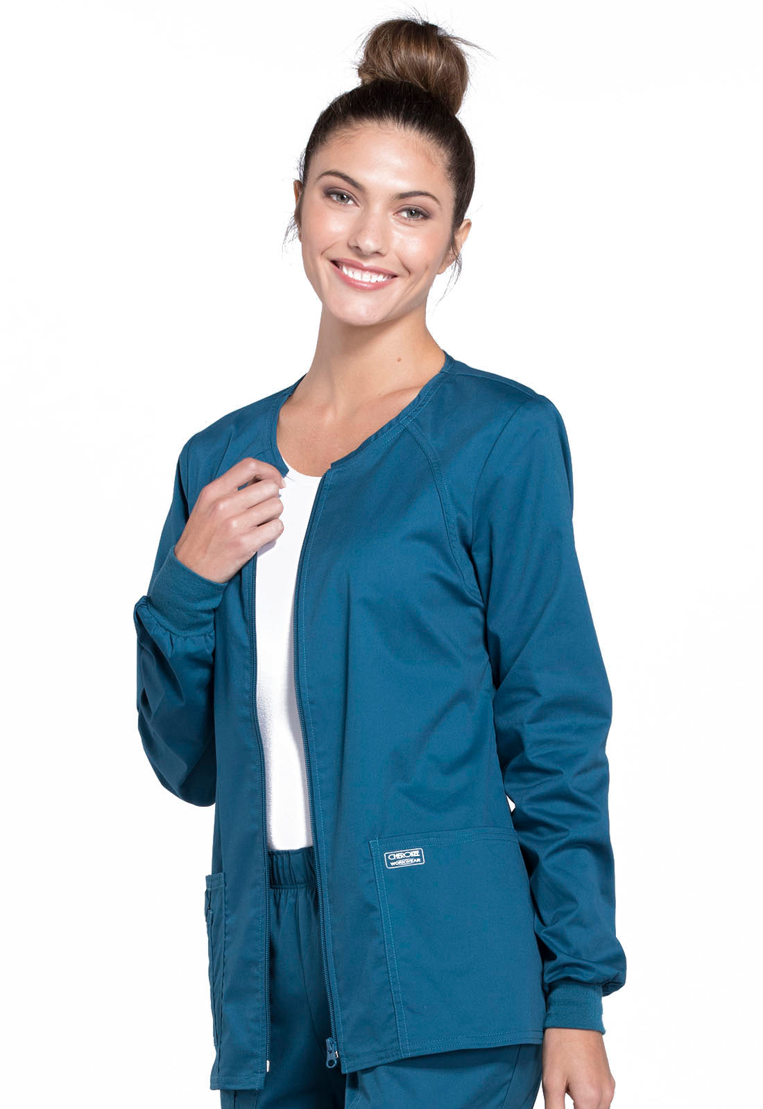 Stretch Womens Zip Front Jacket