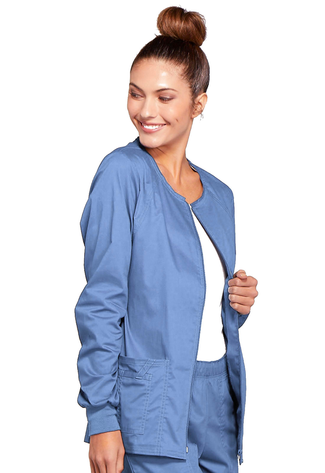 Stretch Womens Zip Front Jacket