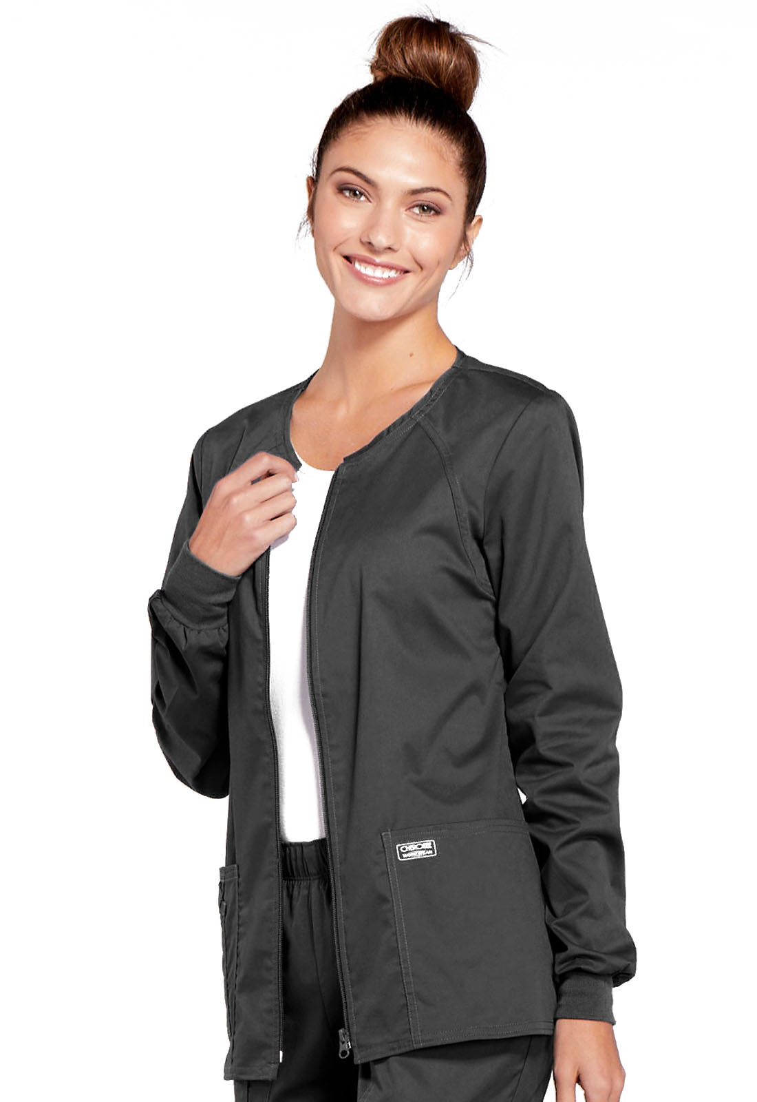 Stretch Womens Zip Front Jacket