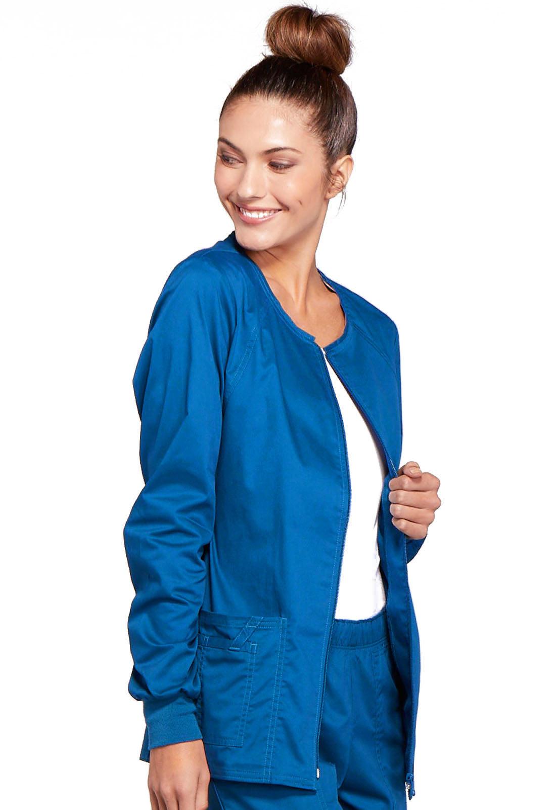 Stretch Womens Zip Front Jacket