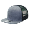 Heathered Flat Peak Trucker