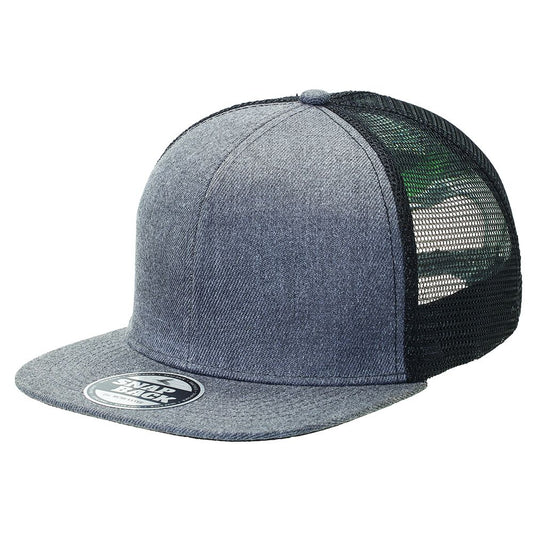 Heathered Flat Peak Trucker