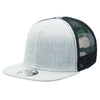 Heathered Flat Peak Trucker