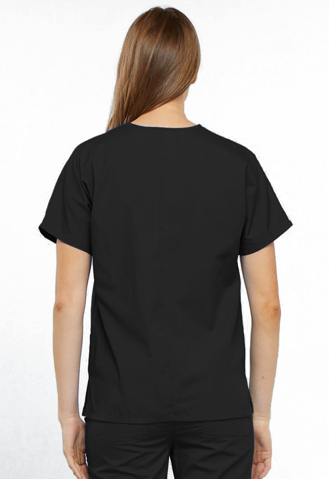 Womens V Neck Top - Black