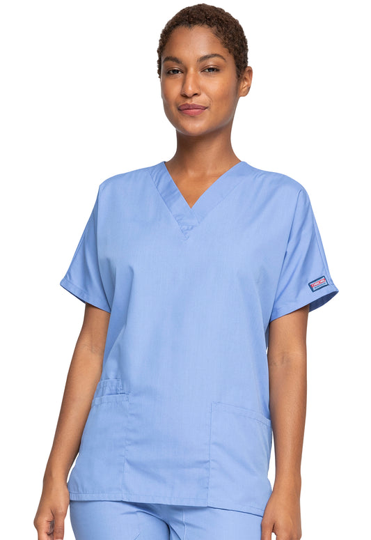 Womens V Neck Top - Ciel