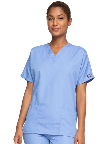 Womens V Neck Top - Ciel