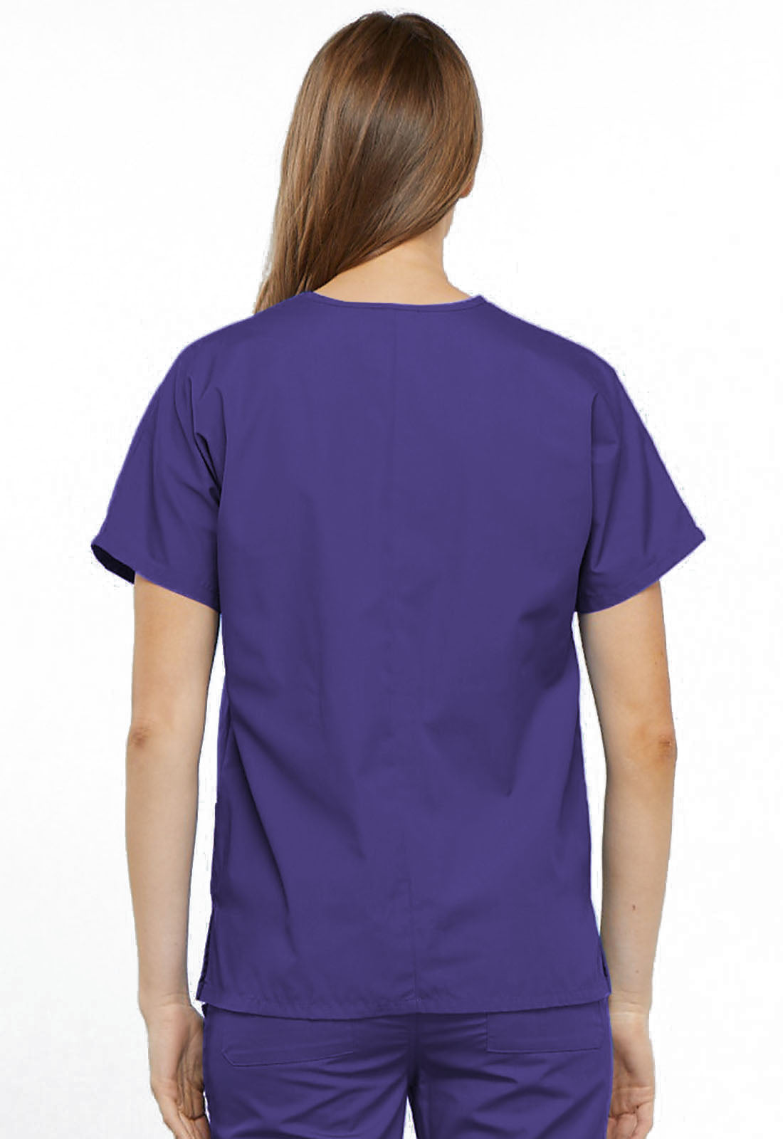 Womens V Neck Top - Grape