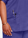 Womens V Neck Top - Purple