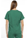 Womens V Neck Top - Surgical Green