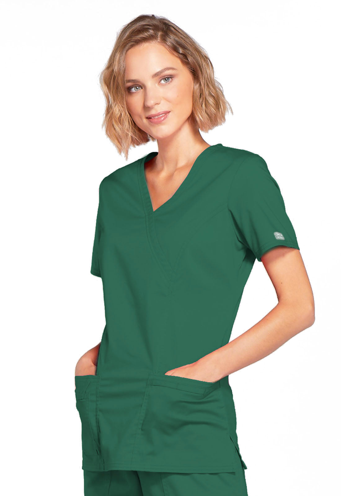 Mock Wrap Top - Hunter Green