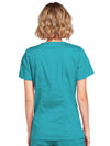 Mock Wrap Top - Teal Blue