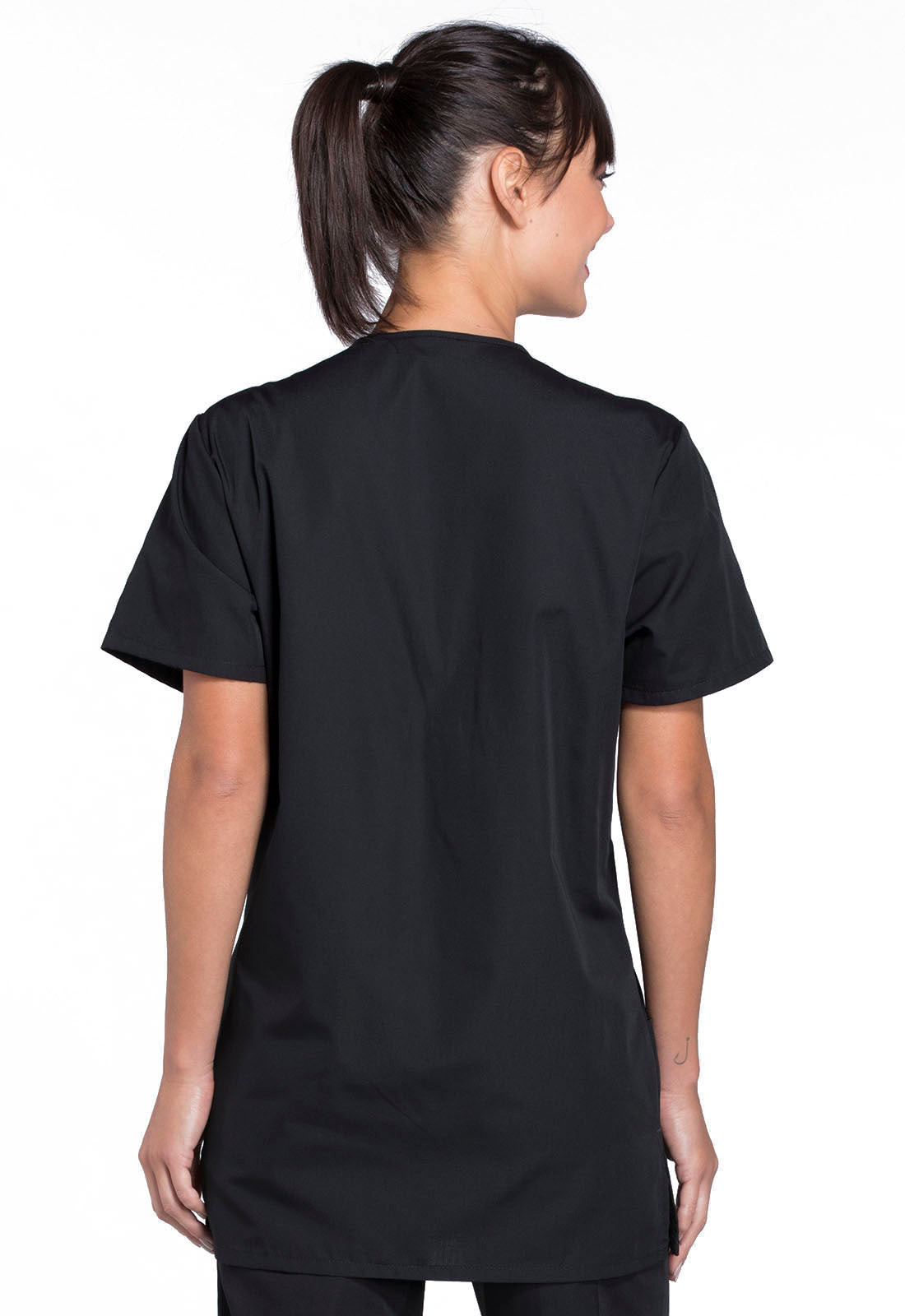 Cherokee Unisex WW Originals V-Neck Top - Black