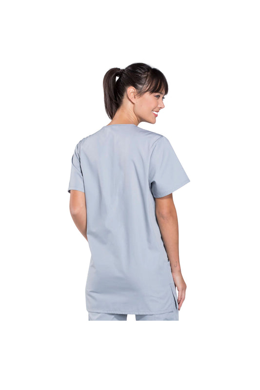 Cherokee Unisex WW Originals V-Neck Top - Grey