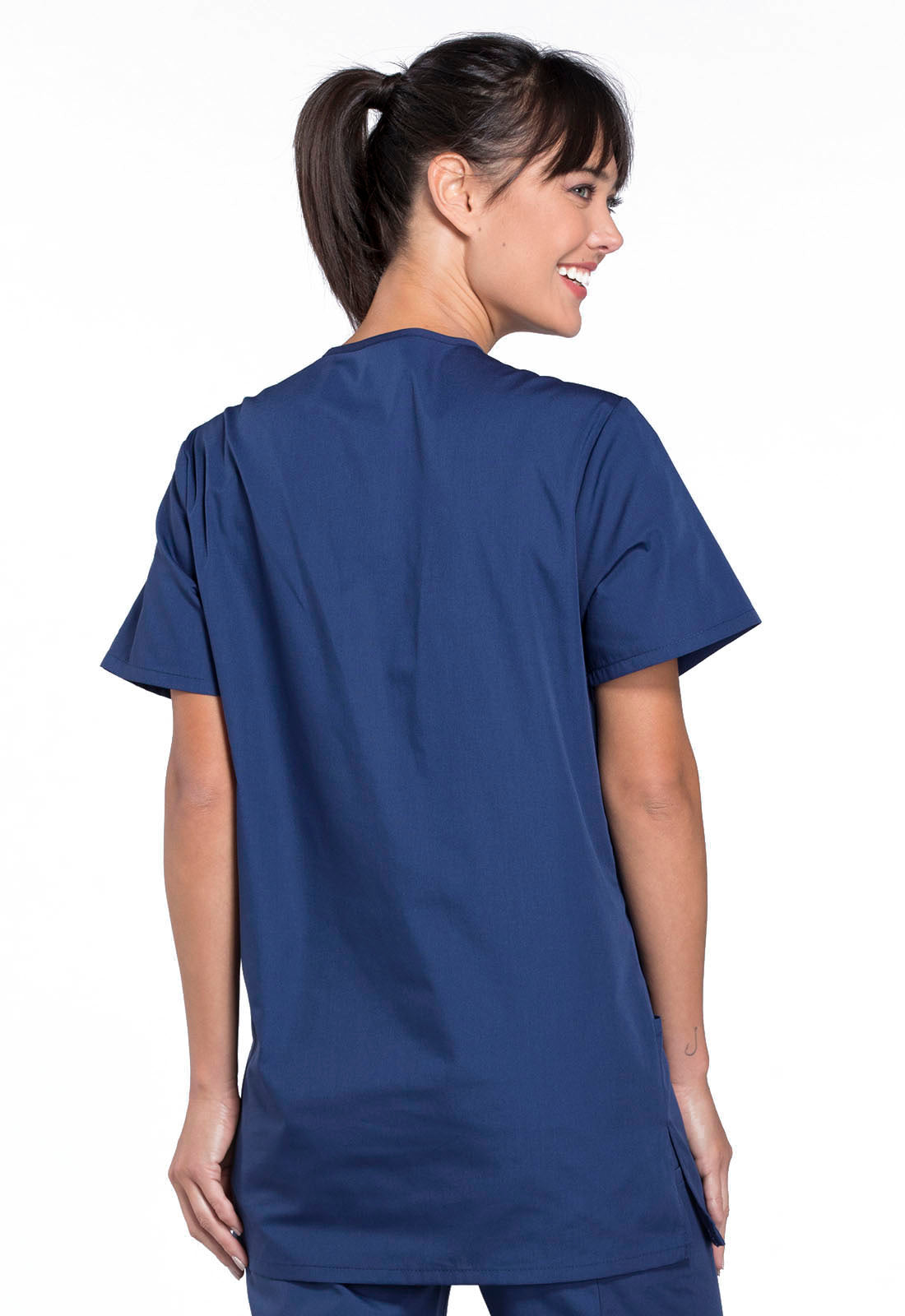 Cherokee Unisex WW Originals V-Neck Top - Navy